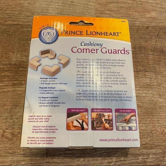 Child Proof Cushiony Corner Guards Tan Set of 4 - Picture 4 of 14
